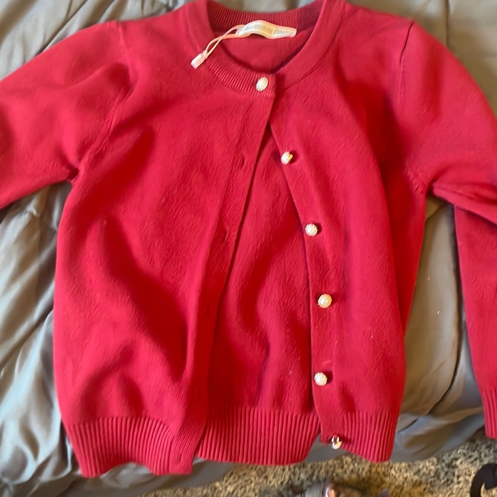 Burgundy school sweater